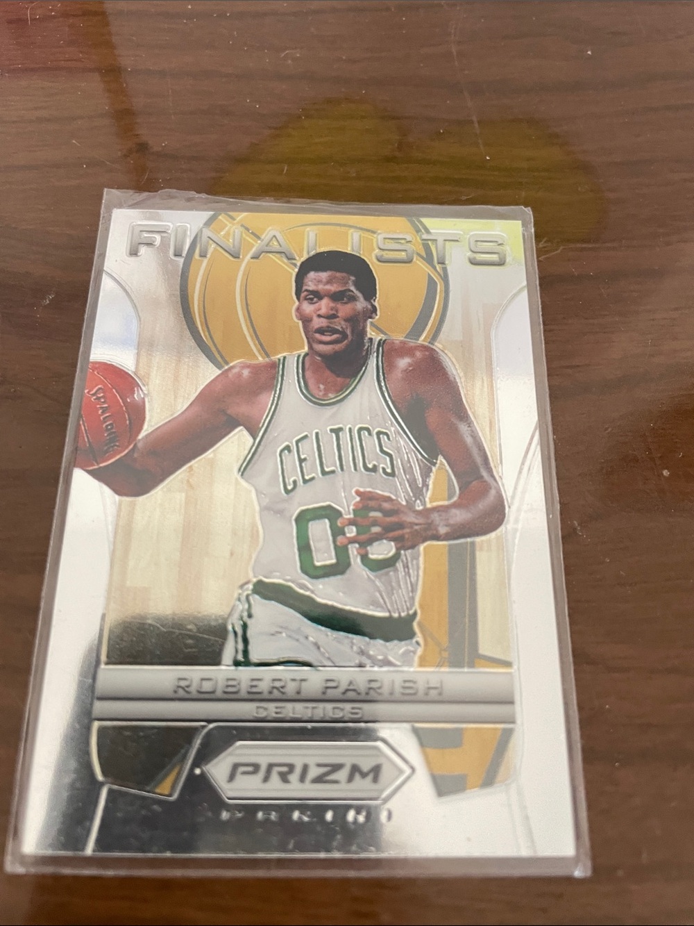 Panini Prizm Robert Parish Celtics Silver White Green Basketball Card